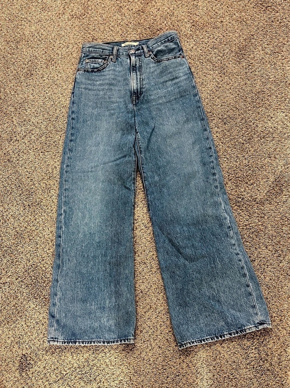 Levi's Ribcage Wide Leg Wide Leg Jeans in Blue W27 L32 Like New
